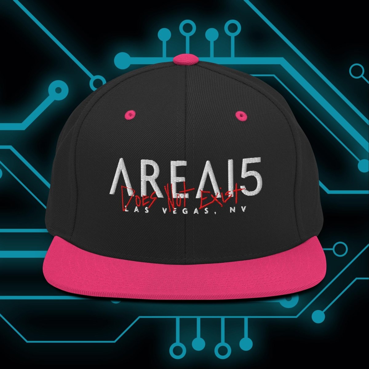 Does Not Exist Snapback Cap - AREA15