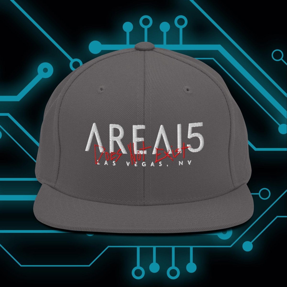 Does Not Exist Snapback Cap - AREA15