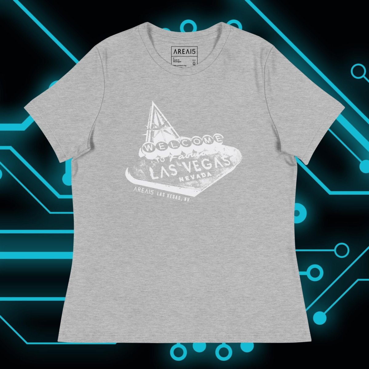 Las Vegas Sign Women's Relaxed Fit Tee - AREA15