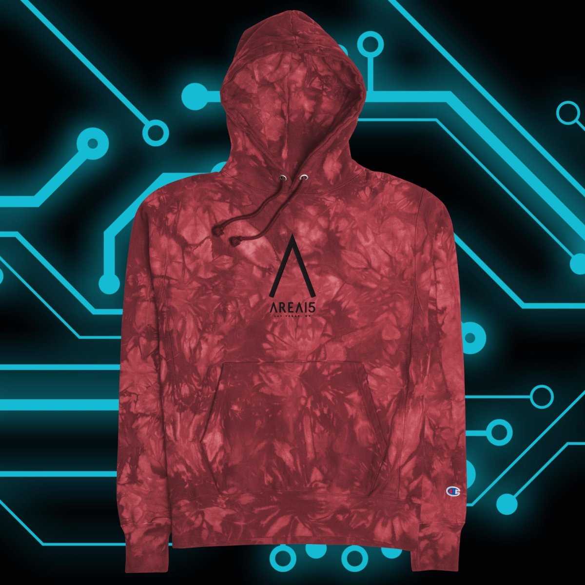 Portal Unisex Tie - Dye Hoodie - AREA15
