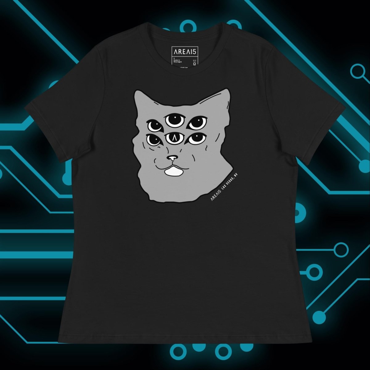 Six - Eyed Cat Women's Relaxed Fit Tee - AREA15