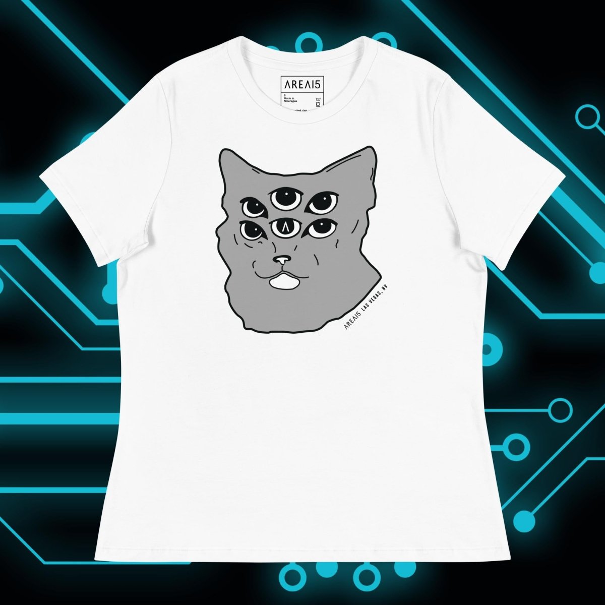 Six - Eyed Cat Women's Relaxed Fit Tee - AREA15