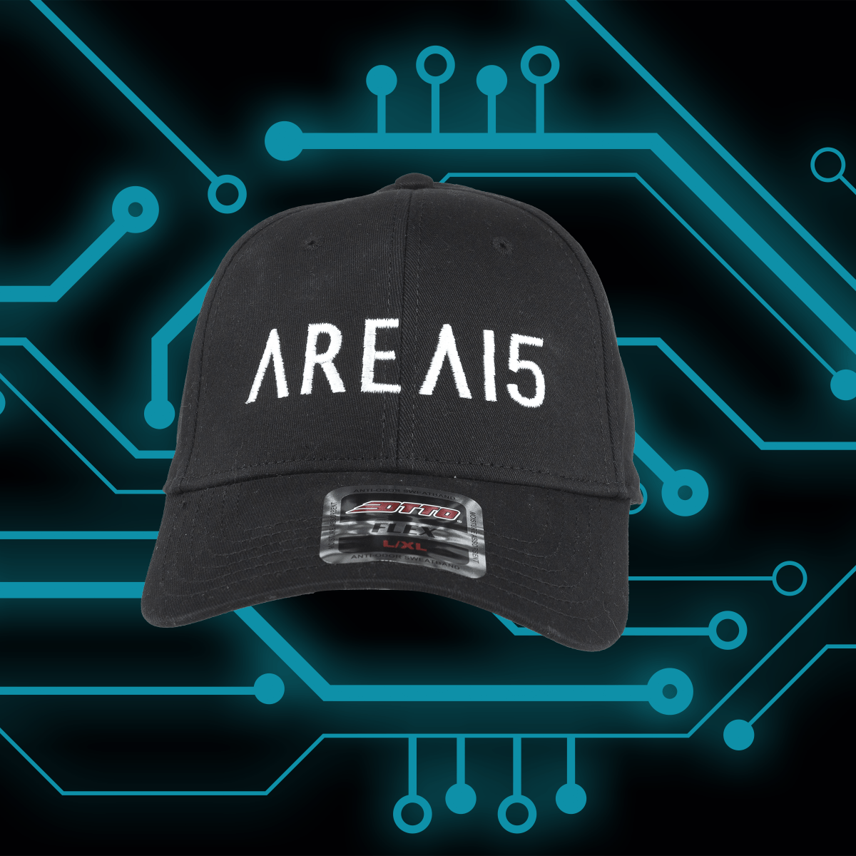 AREA15 Las Vegas Back Hit Stretch 6 Pannel Hat - AREA15