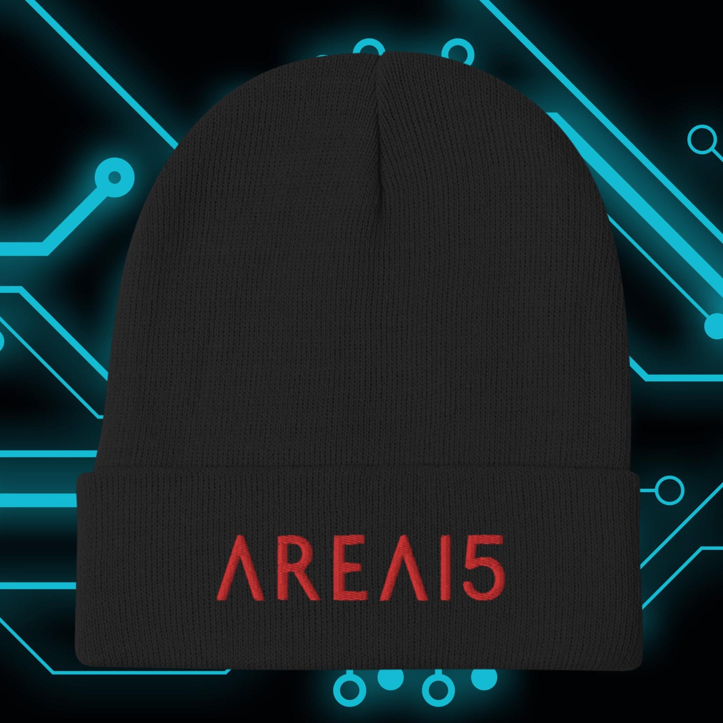 AREA15 Embroidered Beanie