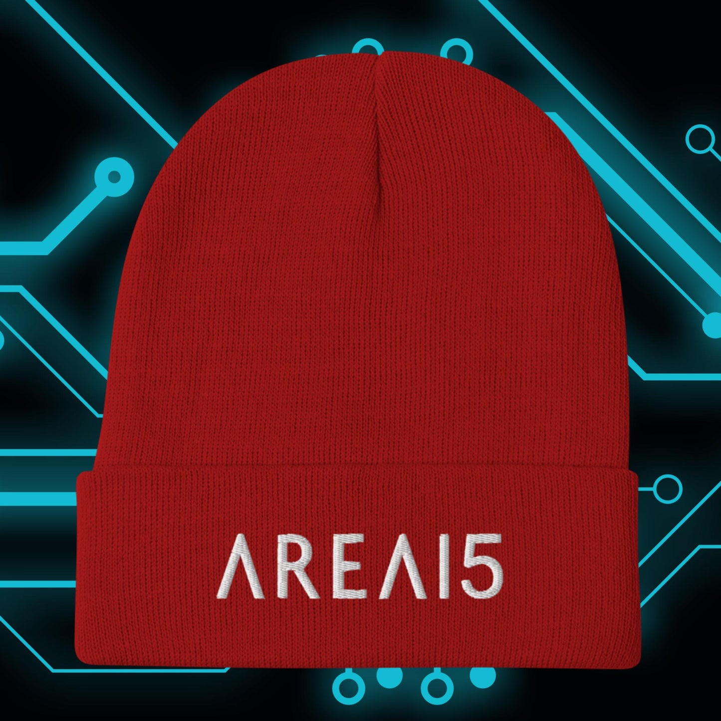 AREA15 Embroidered Beanie