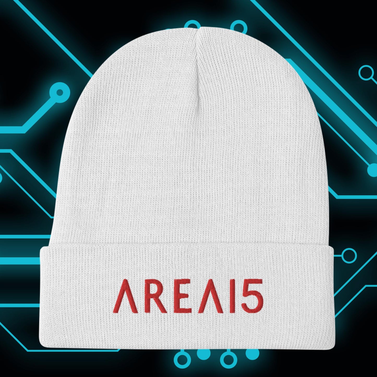 AREA15 Embroidered Beanie