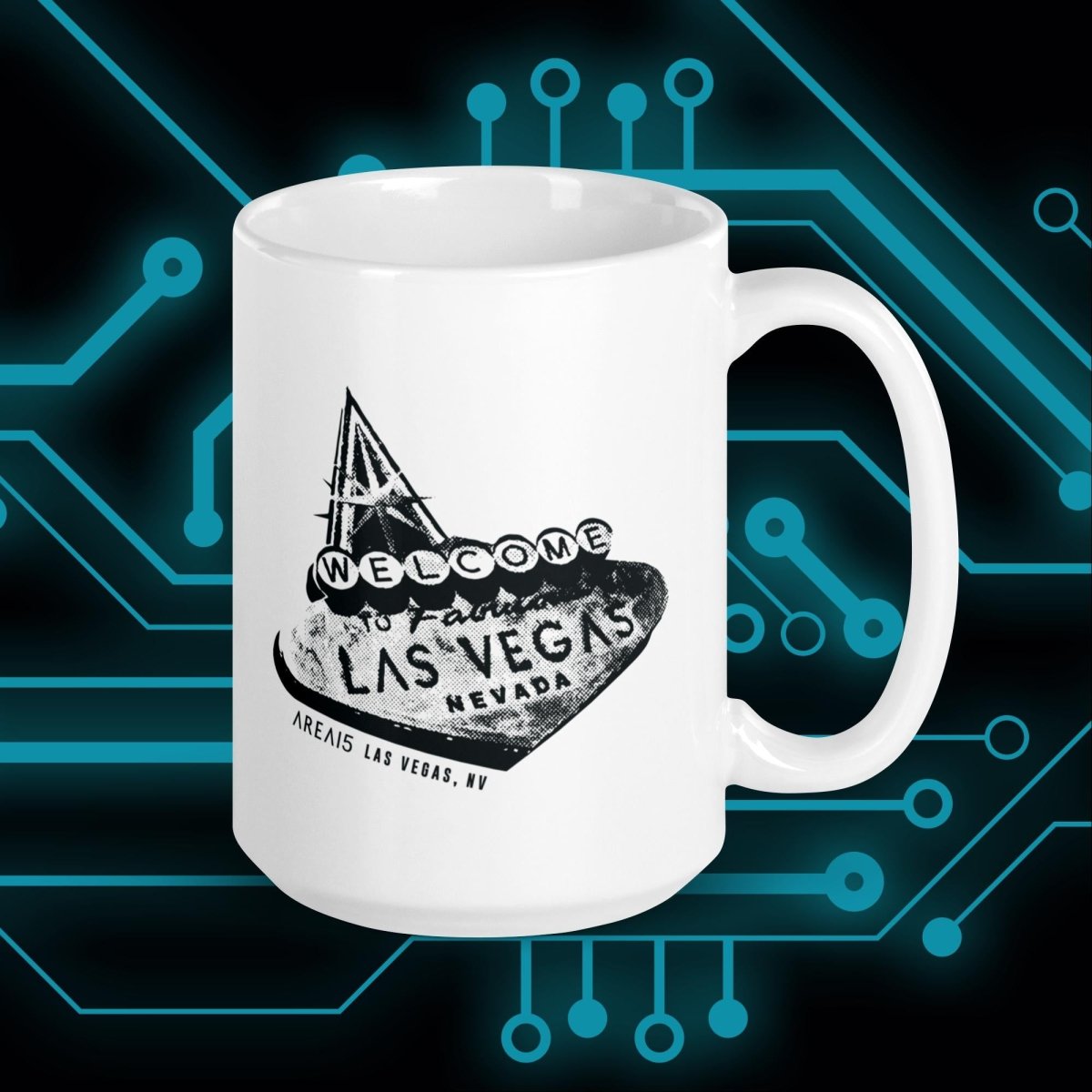 Las Vegas Sign Ceramic Mug - AREA15