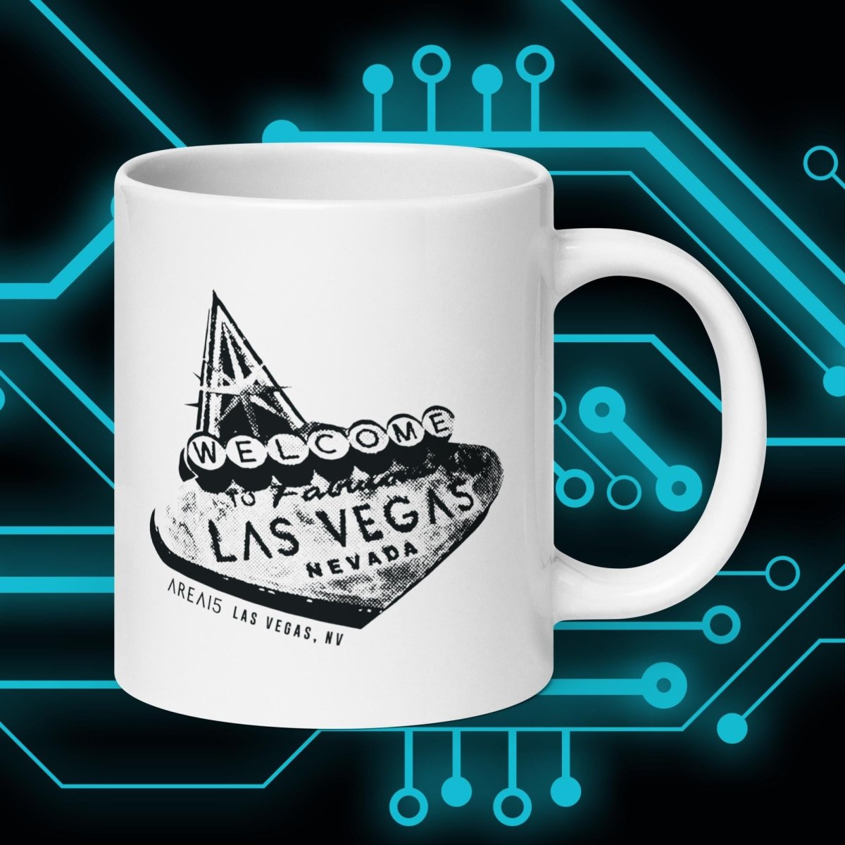 Las Vegas Sign Ceramic Mug - AREA15