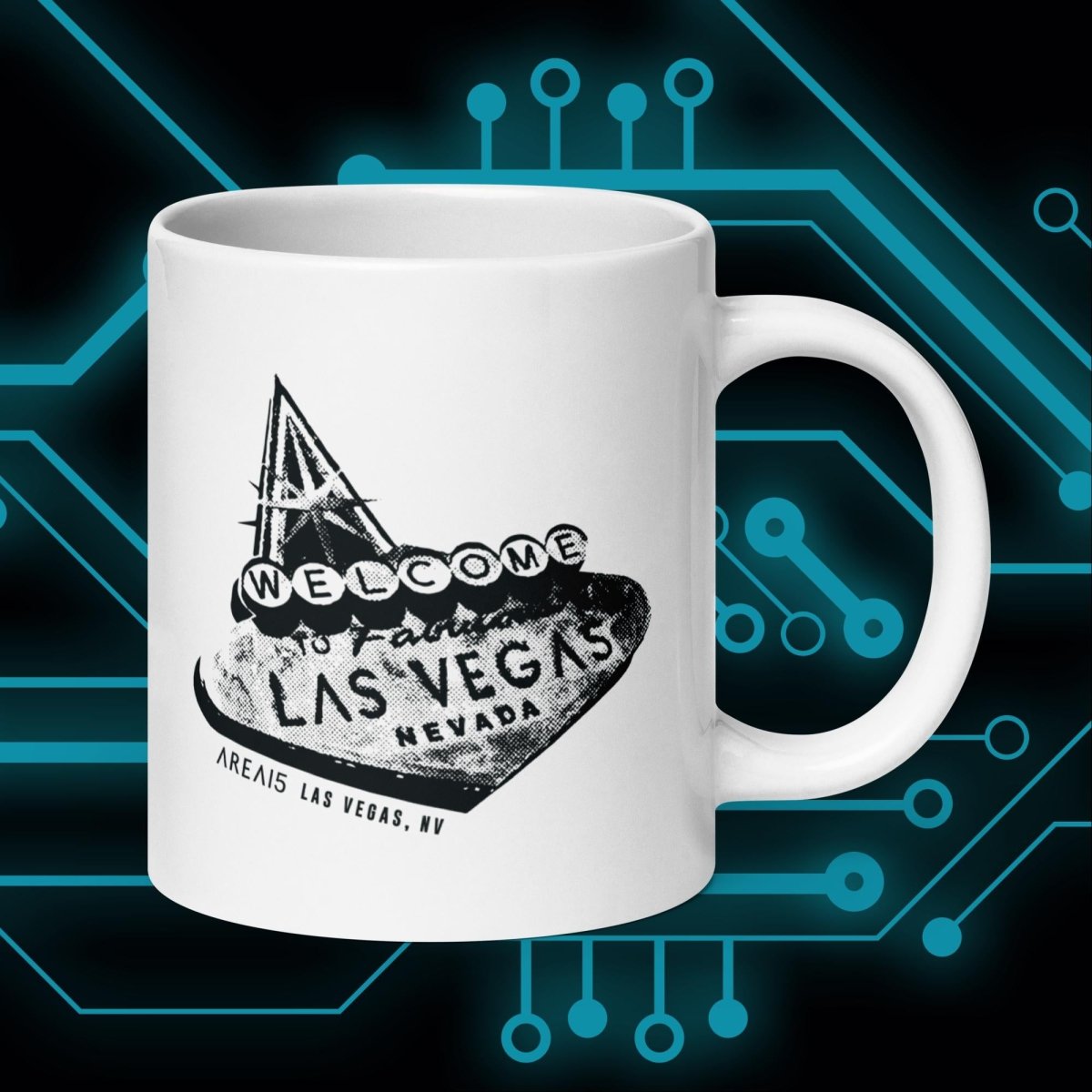 Las Vegas Sign Ceramic Mug - AREA15