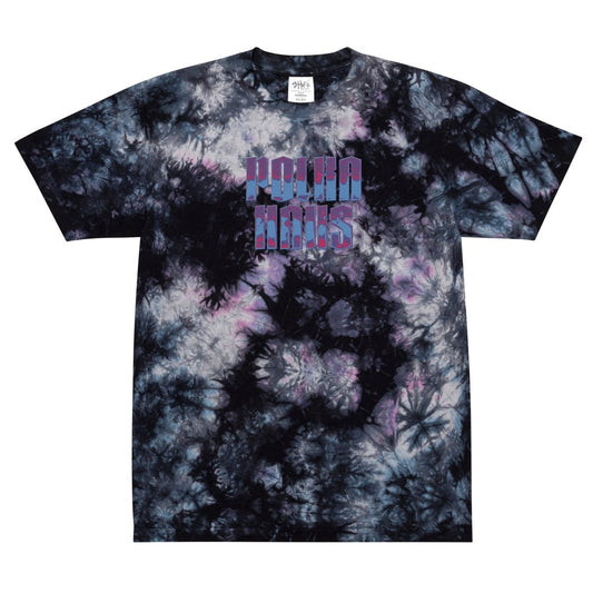 POLKA HAUS TIE DYE Oversized tie - dye t-shirt - AREA15