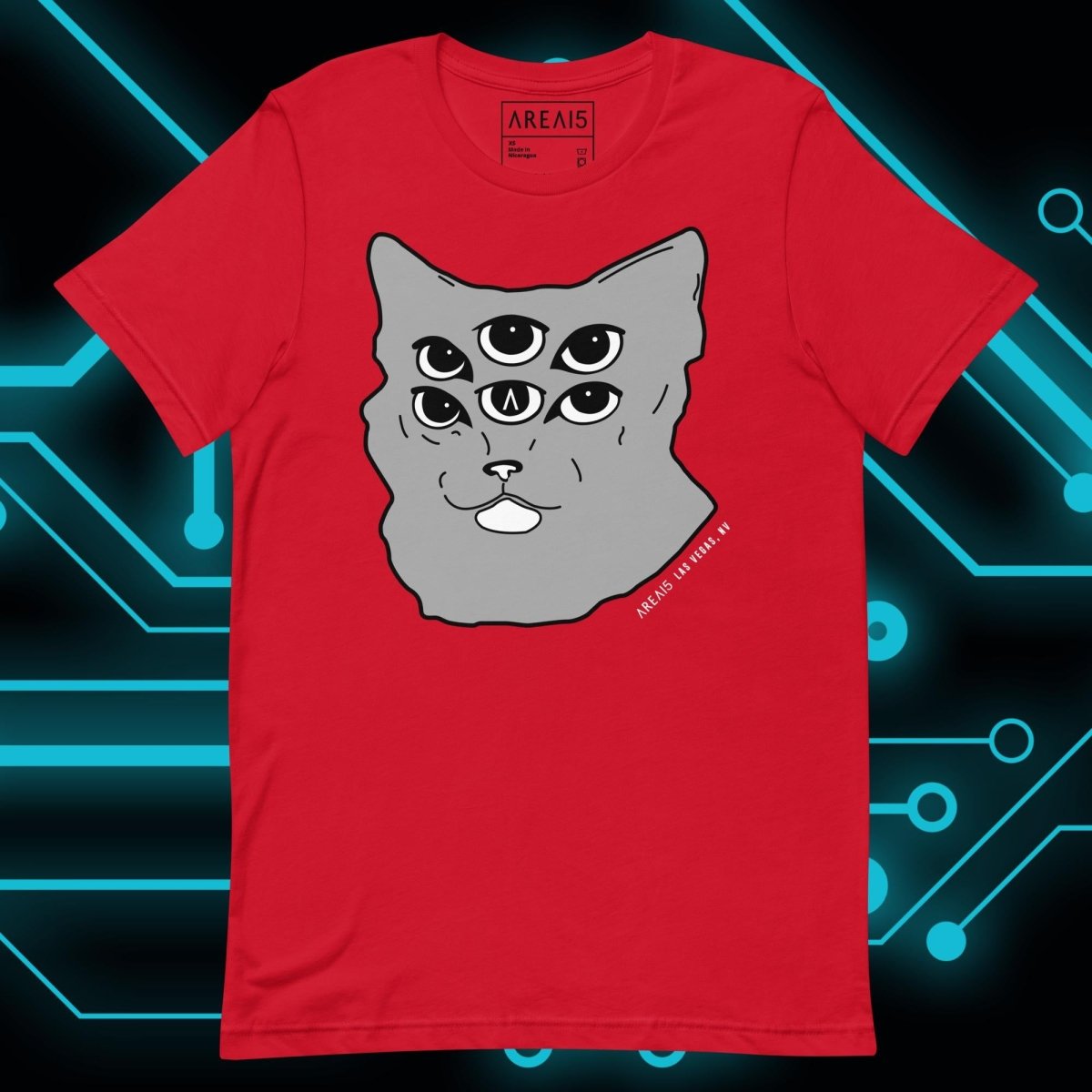 Six - Eyed Cat Unisex Tee - AREA15