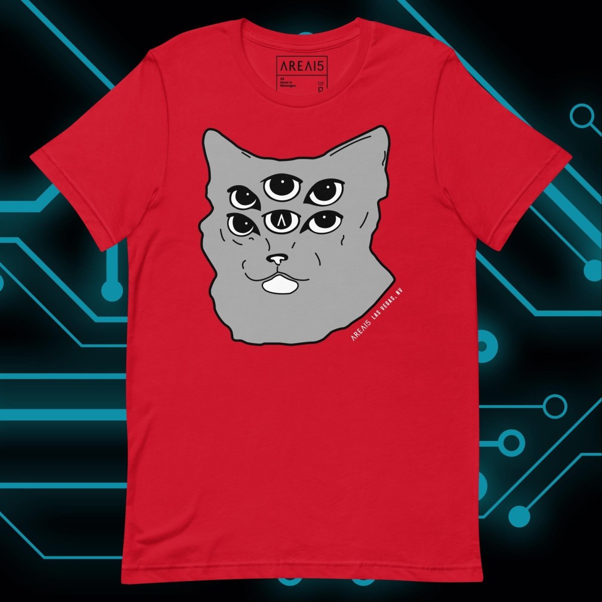 Six - Eyed Cat Unisex Tee - AREA15