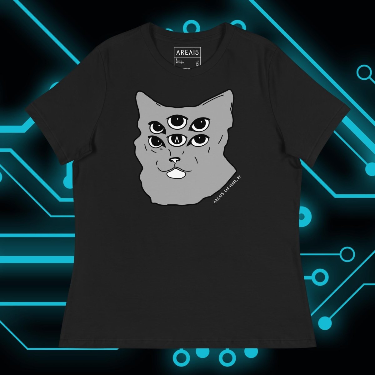 Six - Eyed Cat Women's Relaxed Fit Tee - AREA15