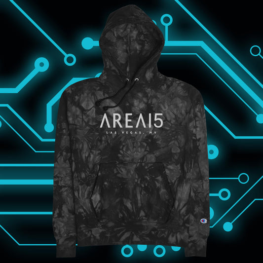 AREA15 Embroidered Unisex Tie-Dye Hoodie