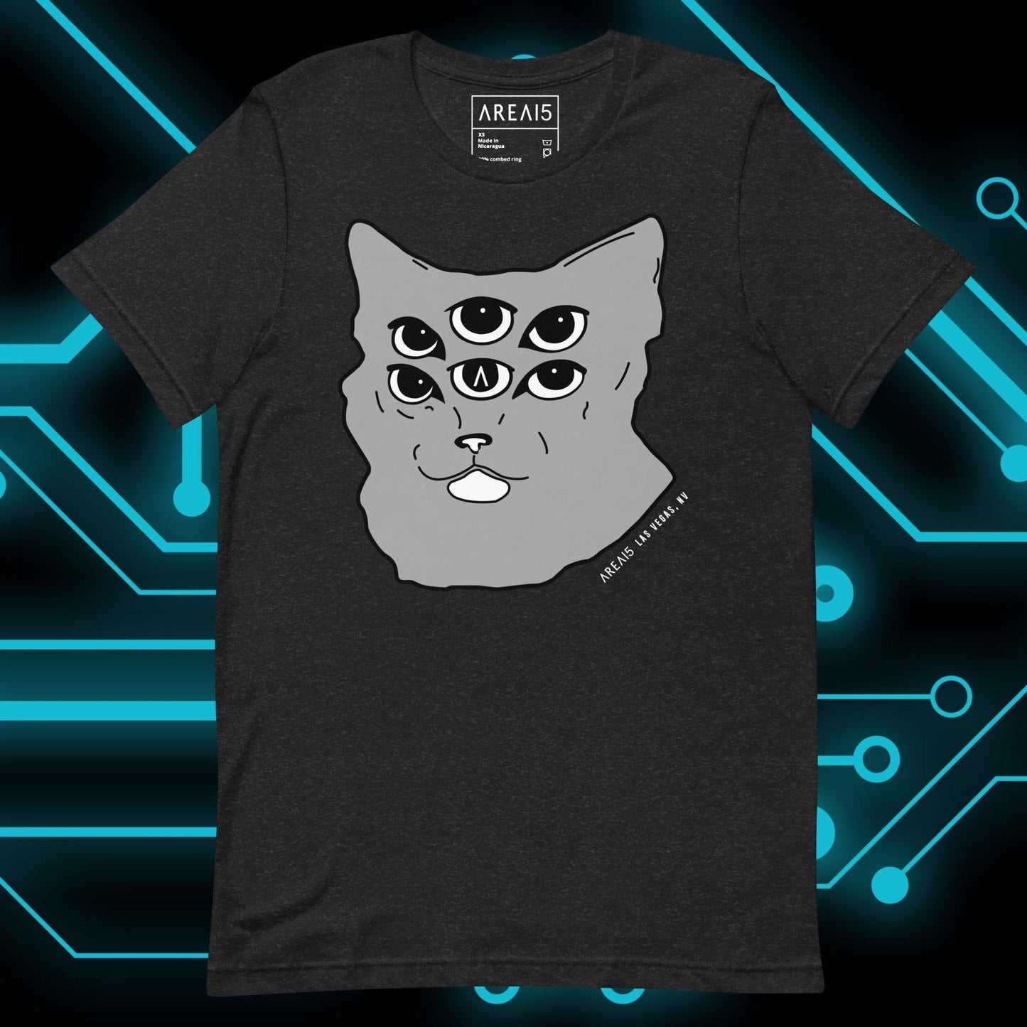 Six-Eyed Cat Unisex Tee