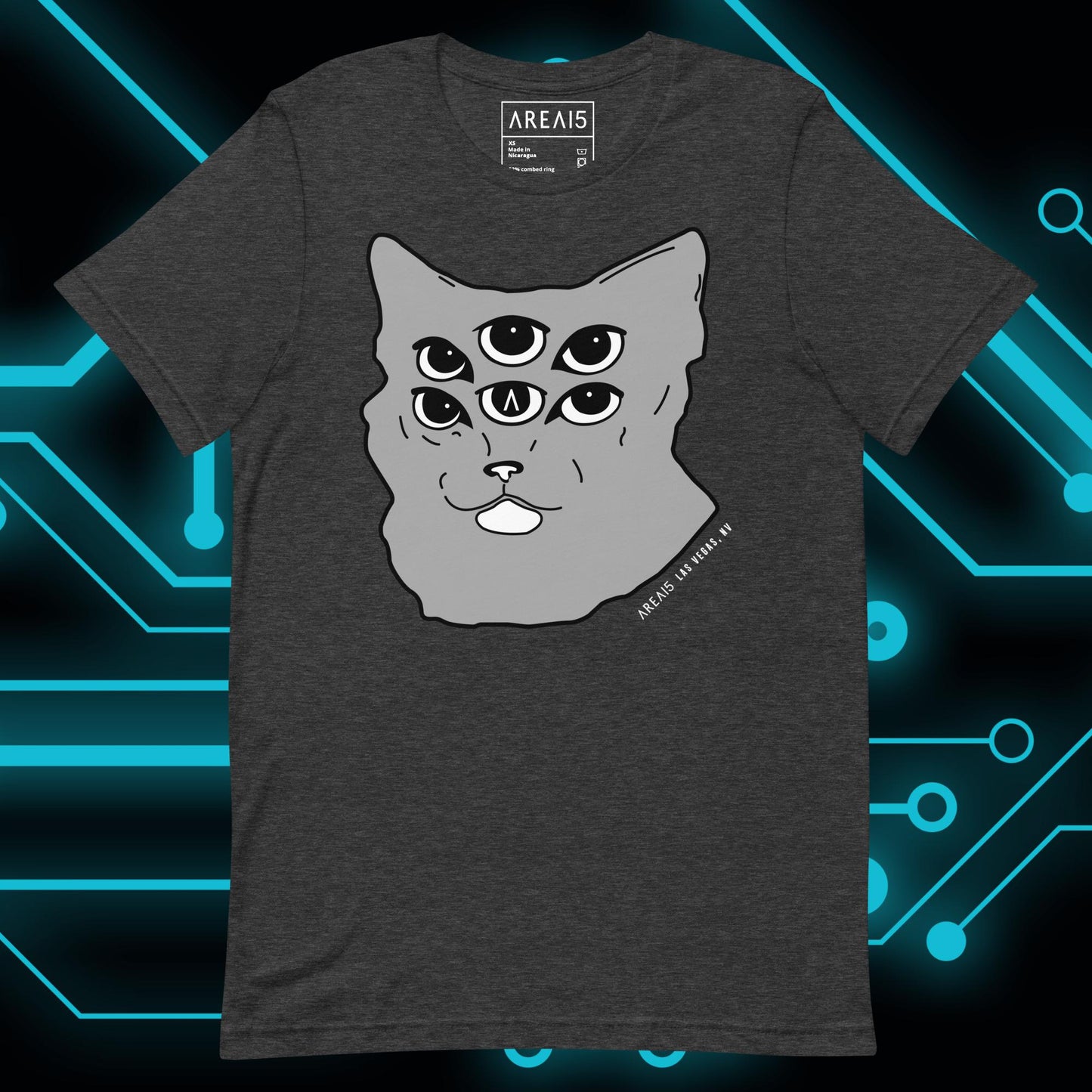 Six-Eyed Cat Unisex Tee