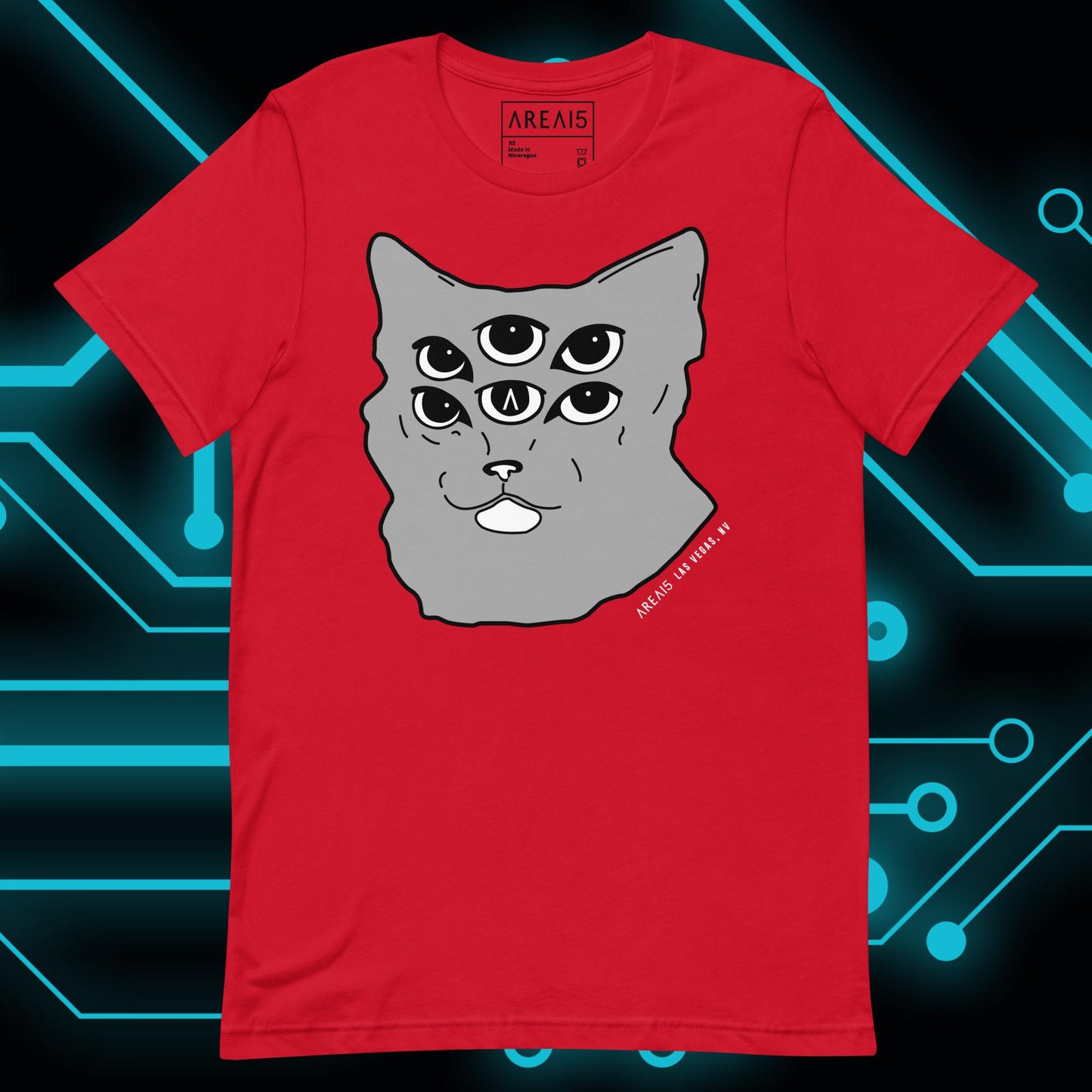 Six-Eyed Cat Unisex Tee